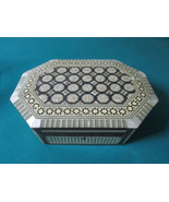 Handcrafted Mother Of Pearl Inlaid Wood Middle Eastern Jewelry Box 11x8&quot;... - $2,342.40 MXN