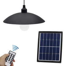 Double Light Waterproof Indoor/Outdoor Solar Panel Chandelier, Remote Control - £72.34 GBP