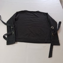 The Original Arizona Jean Company Women's Long Sleeve Straps Gray Shirt Size S image 2