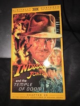 Indiana Jones And The Temple Of Doom Vhs 1986 Harrison Ford Hi-Fi Stereo - £6.31 GBP