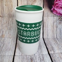 Starbucks Christmas Sweater Ceramic Coffee Tumbler Cup Mug NEW RARE Holiday Cup - £19.94 GBP