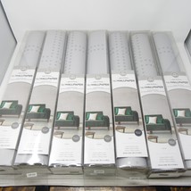 Wall Pops Nuwallpaper Peel and Stick Wallpaper Gray Metallic Dots 7 rolls - $99.99