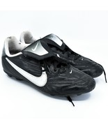 Nike Boy&#39;s Youth Kids Phantom Black &amp; Gray Soccer Cleats Size 6Y - £11.86 GBP