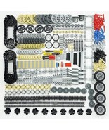 New BROTEX Technical Parts BUILDING BLOCKS Car Gears Axles Wheels Connec... - $34.64