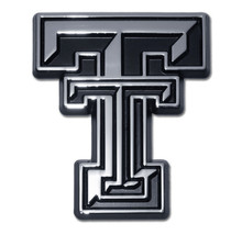 texas tech university shiny TT logo chrome car auto emblem usa made - £23.97 GBP