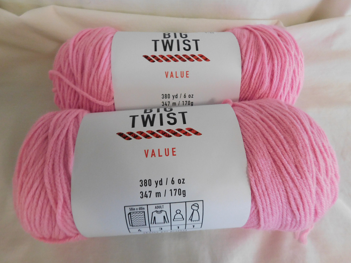 Big Twist Value lot of 2 Medium Rose Dye Lot 652596 - $9.99