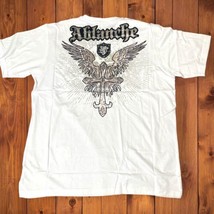 NWT Ablanche Winged Cross White T Shirt Sz 2XL Street Wear Y2K Vtg Dead Stock - £35.41 GBP