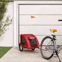vidaXL Pet Bike Trailer Red Oxford fabric Collapsible Bike Trailer - $3,552.77 MXN