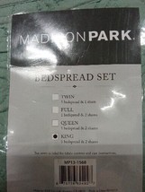 GREEN Madison Park BEDSPREAD 3p King 775kb - £32.50 GBP