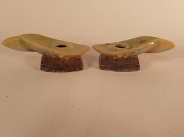 Roseville Pottery Wincraft Candle Holders, Pair, 252, Good Condition - £17.33 GBP