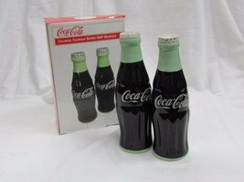 Coca-Cola Ceramic Salt &amp; Pepper Shakers   5 1/2 &quot;- NIB - £12.31 GBP