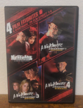 4 Film Favorites - A Nightmare on Elm Street 1-4 (DVD, 2008) - Good Condition - $10.39