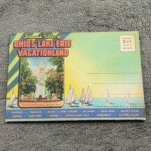 Ohio Lake Erie Vacationland Souvenir postcard folder Unposted  - £4.35 GBP