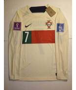 Cristiano Ronaldo Portugal 2022 World Cup Match Away Long Sleeve Soccer ... - $110.00