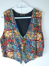AJ Decorative Western Vest Womens Size Large - $549.87 MXN