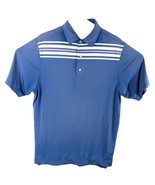 FootJoy Golf Polo Shirt Mens Medium FADED Blue Short Sleeve Striped - $24.72 CAD