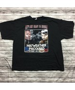 Floyd Mayweather VS. Manny Pacquiao Boxing Heavy Fight May 2 Black Shirt... - $355.22 MXN