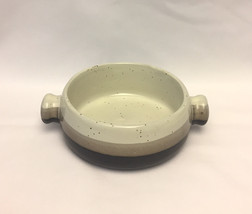 Vintage Newco stoneware soup chili bowl double handle brown gray - $3.00