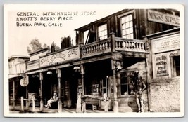 RPPC Buena Park CA Knotts Berry Farm Ghost Town General Store Postcard H29 - £7.85 GBP