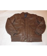 Class Club Boys Leather Bomber Jacket size 4 EUC - $34.55