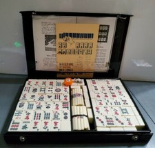 Vintage MAH-JONGG Game Of The Four Winds-144 Tiles 84 Scoring Sticks 4 Dice-Case - £146.63 GBP