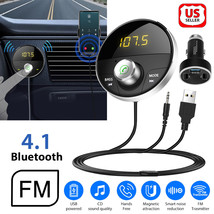 3 Usb Charger Wireless Handsfree Bluetooth Fm Transmitter Mp3 Player Car... - $19.21