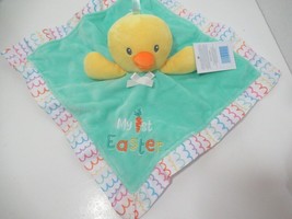 Magic Years My 1st Easter yellow chick duck rattle green Security Blanket lovey - £15.45 GBP