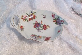 Candy Dish, Czechoslovakia, Victoria China 8 X 6 X 1&quot; (Hall A) - £10.82 GBP