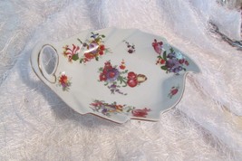 Candy Dish, Czechoslovakia, Victoria China 8 X 6 X 1&quot; (Hall A) - £10.36 GBP