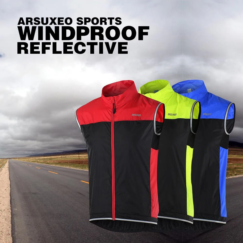 Sporting Arsuxeo M-3XL Men Cycling s Cycle Windproof Breathable Quick-dry Bike S - £35.55 GBP