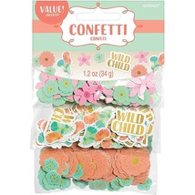 BOHO Birthday Wild Child Confetti Pastel Floral Mix 1 Package 1.2 oz New - $55.12 MXN