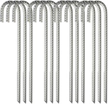 Galvanized Metal J Hook Anchors For Canopy Yard Landscape Garden Tent Camping - £42.18 GBP