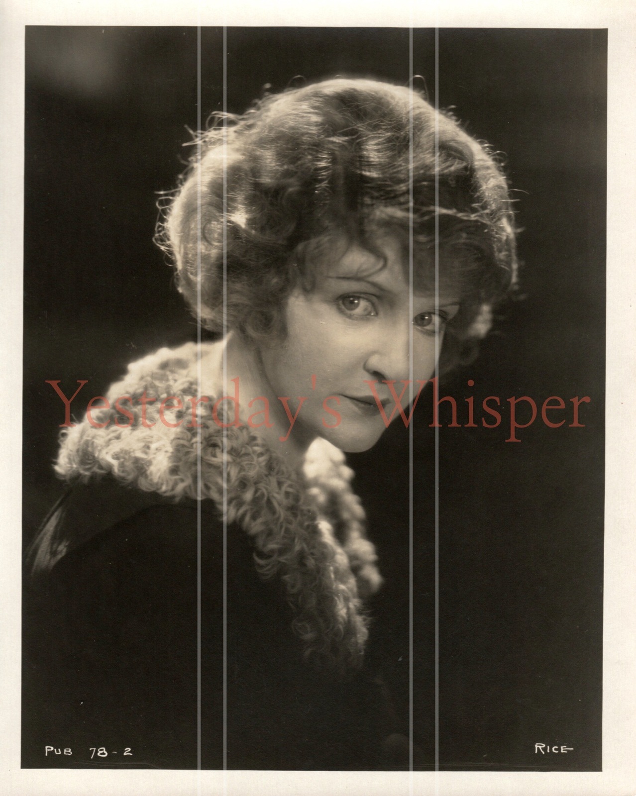 MAY ALLISON RICH MATTE DW BEAUTIFUL ORIGINAL1920's PHOTO-RICE PHOTOGRAPHY - $49.99