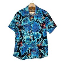 Robert Graham Hawaiian Neon Maui Floral Short Sleeve ￼Embroidered Rare Medium - £59.95 GBP