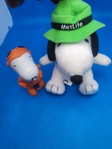 Peanuts Snoopy Scout 6&quot; Plush Met Life &amp; Windup Walking Snoopy - £4.73 GBP