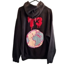 Cryptic T3 Bloody Letters World Logo Hoodie RARE Halloween Scary Pacific... - $71.25