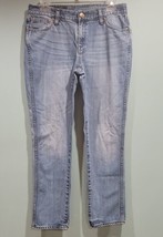 J. Crew Slim Broken In Boyfriend Blue Denim Straight Leg Jeans Size Size 27 - £14.10 GBP