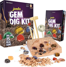 Jumbo Gem Dig Kit Science Mining Gift Boys Girls Rocks Minerals Excavati... - £21.66 GBP