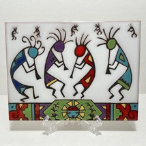 Christine Fitzgerald Tile Coaster Mag Mor Studios Kokopelli Hand Painted... - $20.00