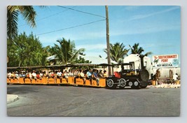 Conch Tour Train Southern Point Key West Florida FL UNP Chrome Postcard H17 - £2.08 GBP
