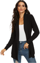 Tribear Women's Long Sleeve Open Front Loose Causal Lightweight Kimono Cardigan  - £19.89 GBP