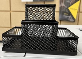 Students Office Desk Mesh Style 4 Compartments Metal Pen 6.0&quot; x 4&quot; x 3.9... - $26.31 CAD