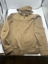 5.11 Tactical Mens Brown Jacket Full Zip Size Medium With Hood Hoodie - $97.24 CAD