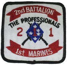 USMC 2ND BATTALION 1ST MARINES THE PROFESSIONALS UNIT Patch - Color - Ve... - $5.58