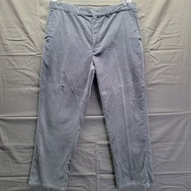 VTG Polo Ralph Lauren Corduroy Pants Men&#39;s 38x32 Gray Andrew Pleated Cotton - $22.26