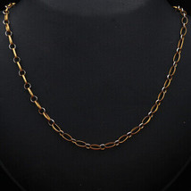 22cts Stamp Indian Gold 20&quot; Cord Chain Men Gift Latest Style Women Jewelry - £959.78 GBP
