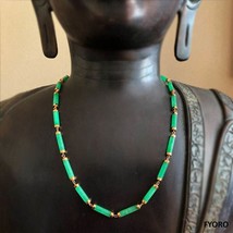 Juk Eternity Jade Necklace (with 14K Gold) - £614.37 GBP