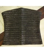 Vintage CHERYL CREATIONS Metallic Gold/Black Cropped Tube Top (M) - $14.60