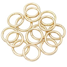 15Pcs Trigger Spring O Rings Round Carabiner Clip Snap For Keyrings Buckle, Bags - £18.37 GBP