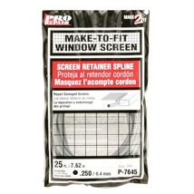 Make-2-Fit P 7645 Screen Retainer Spline, 0.250 In., 25 foot, Gray (1 Roll) - £8.25 GBP